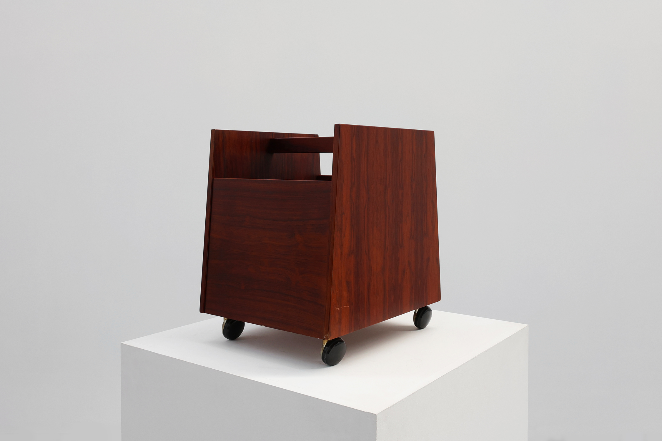 Magazine LP Caddy Rack by Rolf Hesland for Bruksbo, Norway 1970sthumbnail